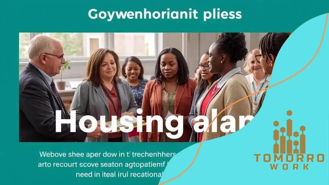 The role of local governments in housing