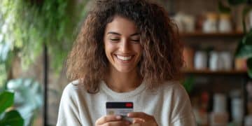 Woman learning how to open a Free Online Bank Account.