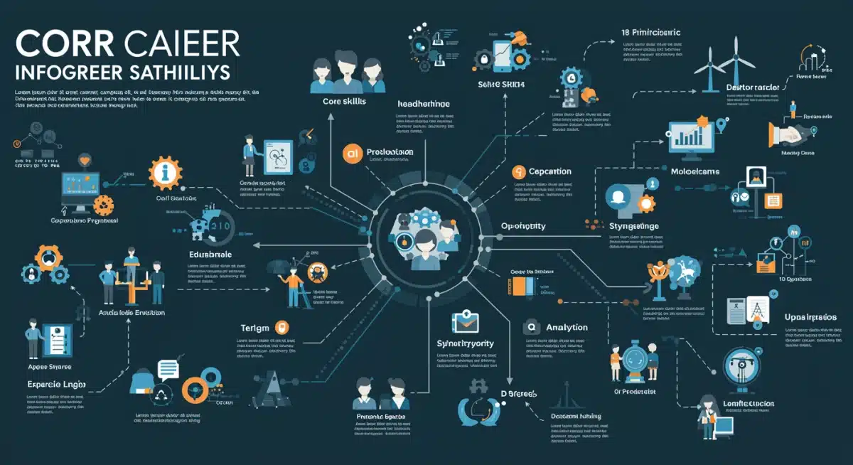Infographic of diverse career pathways for stability