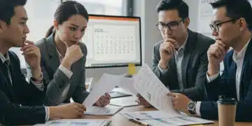 Employees reviewing 2026 healthcare benefits documents