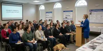 People discussing changes to US disability benefits for 2026 in a public forum.