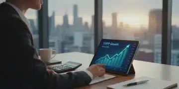 Professional analyzing stock charts for ESPP savings